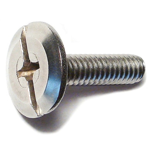 Midwest Fastener 1/4"-20 x 1 in Combination Phillips/Slotted Truss Machine Screw, Plain 18-8 Stainless Steel, 50 PK 51250 - main